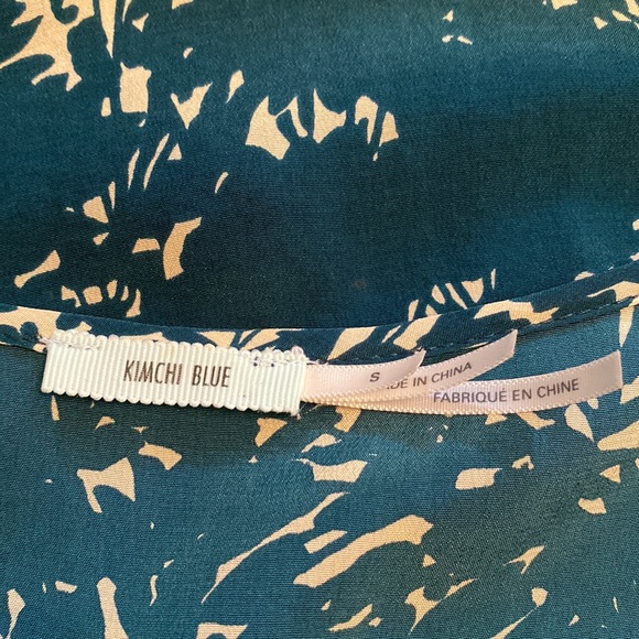 Kimchi Teal Green 100% Silk Dress - Picture 6 of 11